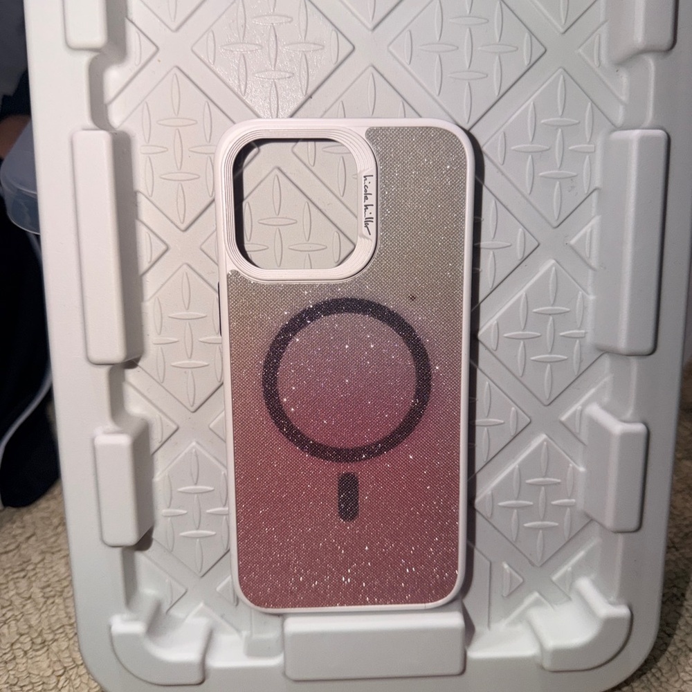 Stylish Pink Glitter Phone Case